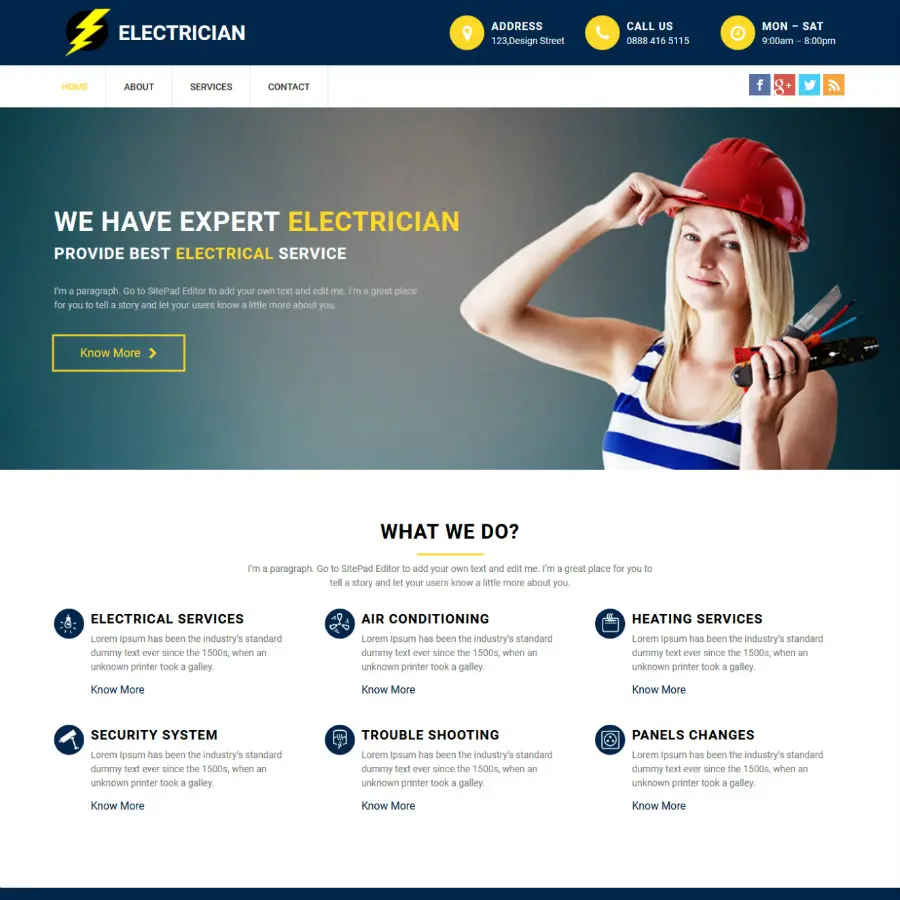 Electrician | Website Builder Ireland